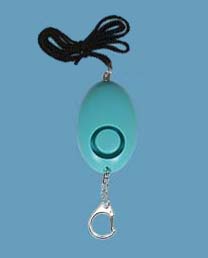 MC-231 Blue Keychain Alarm and Lanyard